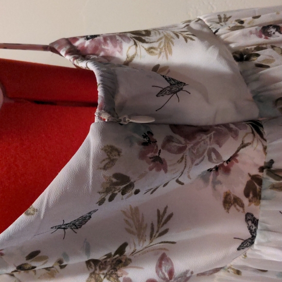 SOLD Torrid Plus Size Ethereal Maxi Princess Smocked Floral Dress Size 22 - Picture 9 of 17